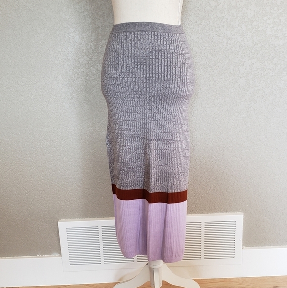 Free people knit set ribbed skirt and tank top - Picture 2 of 11